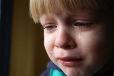 Boy crying clipart