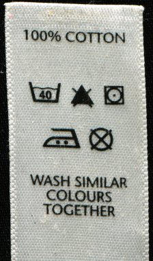 Washing and textile symbols clipart