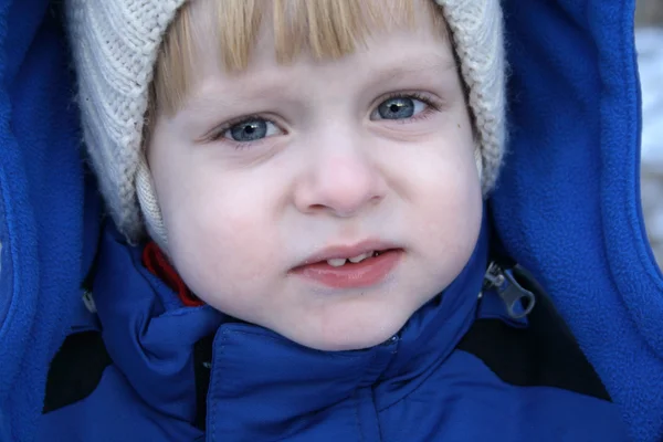 Chłopiec zima — Zdjęcie stockowe