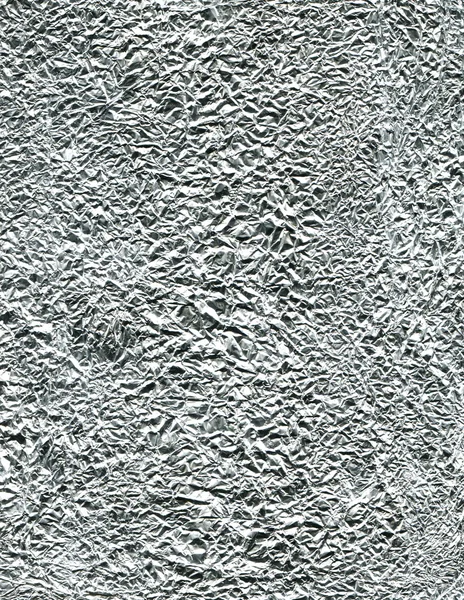 Crumpled aluminum foil — Stock Photo, Image