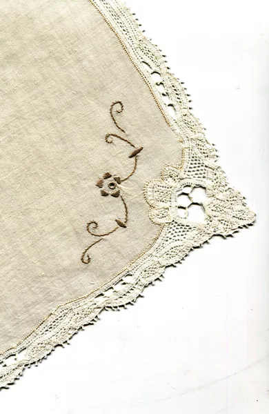 Πετσετάκι με κέντημα στυλ ροκοκό — Φωτογραφία Αρχείου