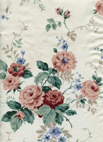 Textilní s květinovým vzorem — Stock fotografie