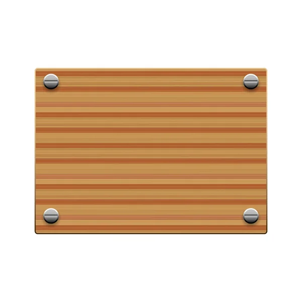 Signo de madera — Vector de stock