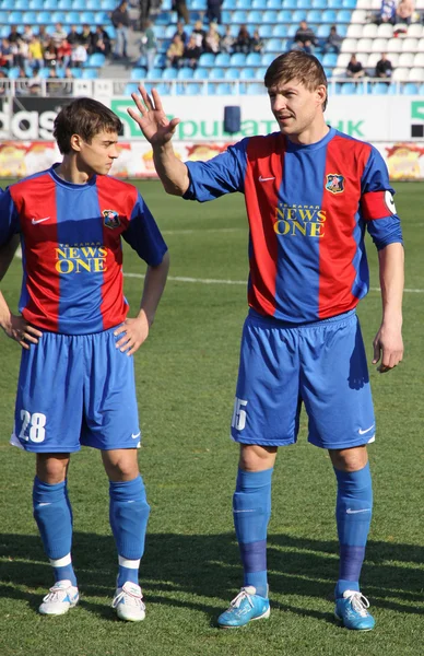 Volodymyr Polyovyi y Maksym Shatskikh del Arsenal Kiev —  Fotos de Stock