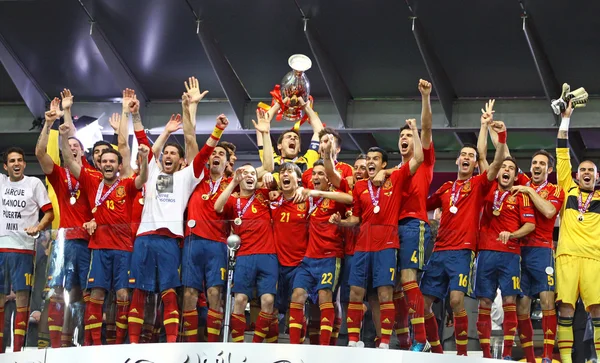 西班牙-uefa 欧元的获胜者 2012年 — 图库照片