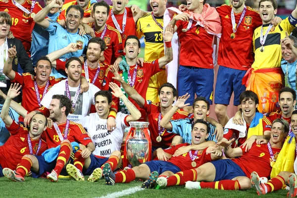 İspanya, Avrupa Futbol Şampiyonası galibi 2012 — Stok fotoğraf