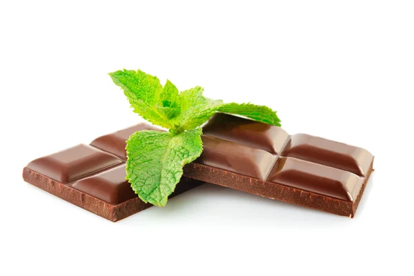 Menta y chocolate —  Fotos de Stock