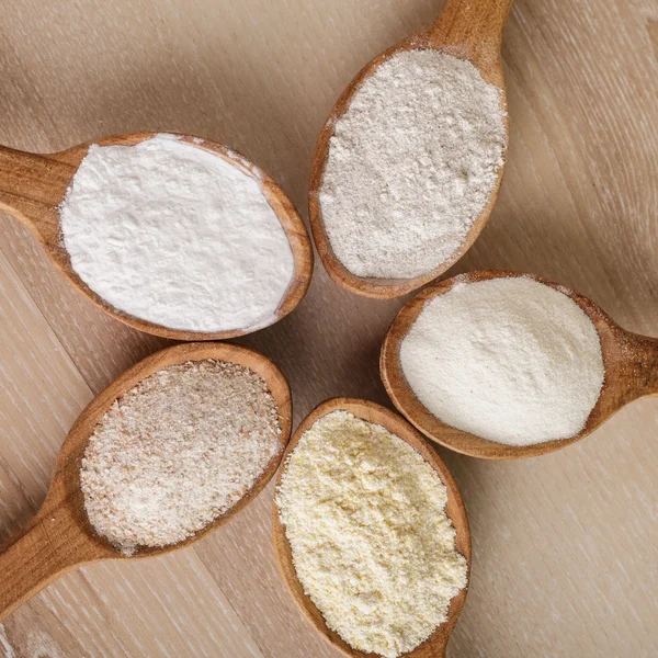 Types of flour — Stock Photo, Image
