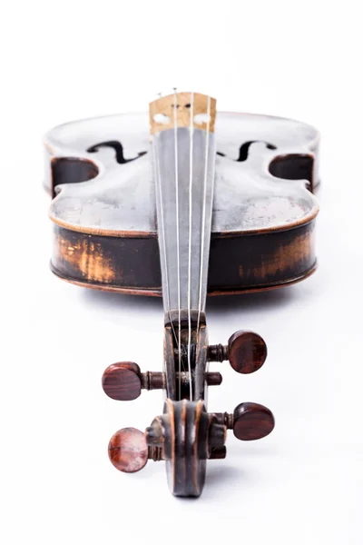 Zwarte oude viool — Stockfoto