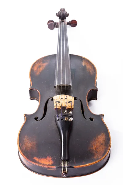Чорний стара скрипка — стокове фото