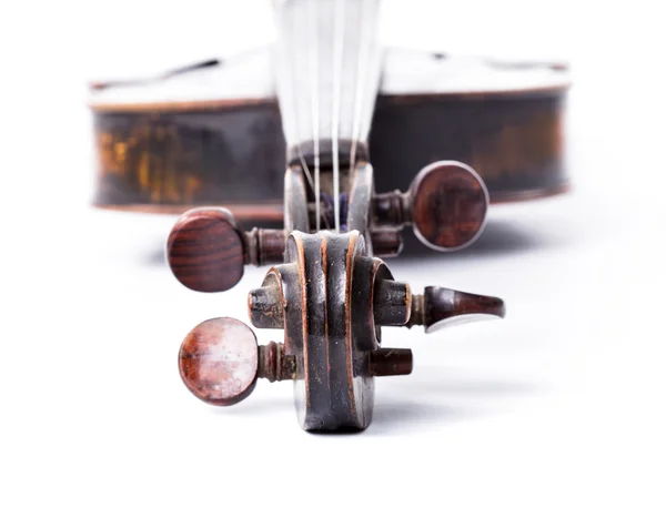Černý staré housle — Stock fotografie