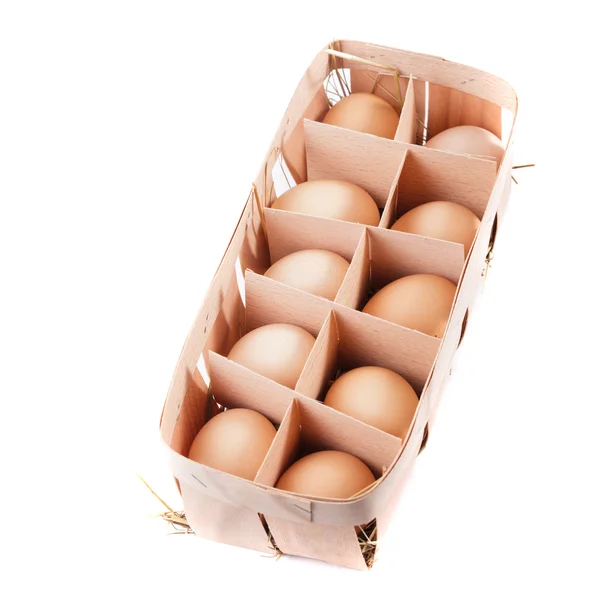 Eggs in pack — Stock Photo, Image