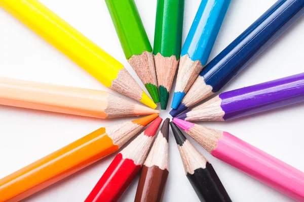 Bleistifte in Regenbogenfarben — Stockfoto