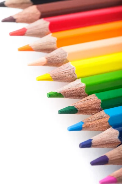 虹色の鉛筆 — ストック写真