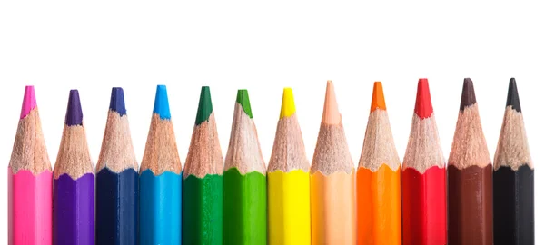 虹色の鉛筆 — ストック写真