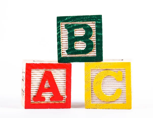 Алфавитные блоки — стоковое фото