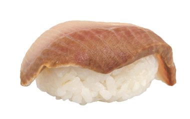 Closeup of a young yellow-tail sushi clipart