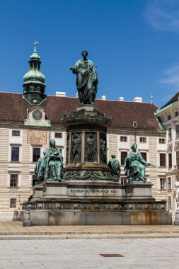 Hofburg Sarayı ve anıt. Vienna.Austria.