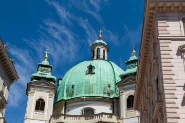 Vienna, Avusturya - ünlü peterskirche (Aziz peter Kilisesi)