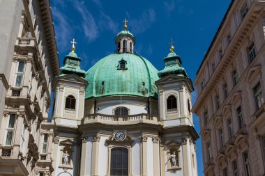 Vienna, Avusturya - ünlü peterskirche (Aziz peter Kilisesi)