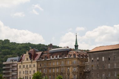 tipik binalar 19. yüzyıl budape buda castle bölgesinde