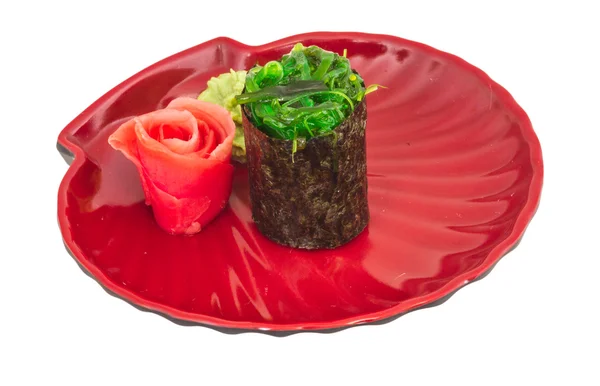 Japán friss maki sushi Zöld hínár Erika — Stock Fotó