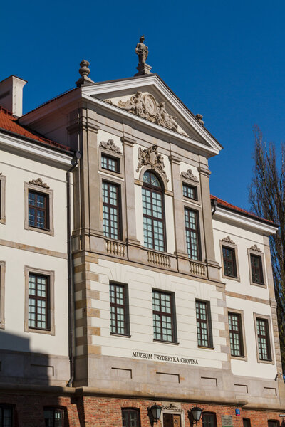 Museum of Frederick Chopin. Baroque palace in Warsaw.. Famous Dutch architect Tylman van Gameren.