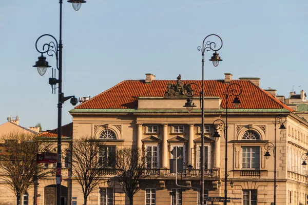 Centrum van de stad van Warschau, Polen — Stok fotoğraf