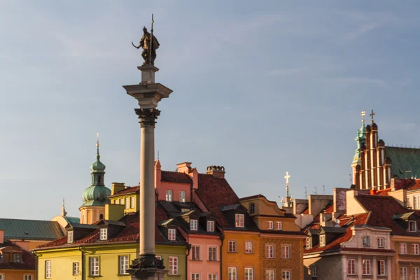 Slottstorget i Warszawa, Polen — Stockfoto