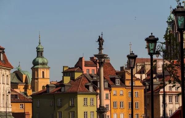 Slottsplassen i Warszawa, Polen – stockfoto