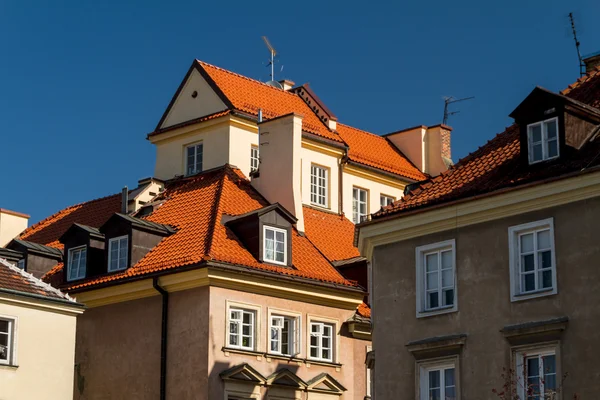 Centrum van de stad van Warschau, Polen — Stok fotoğraf