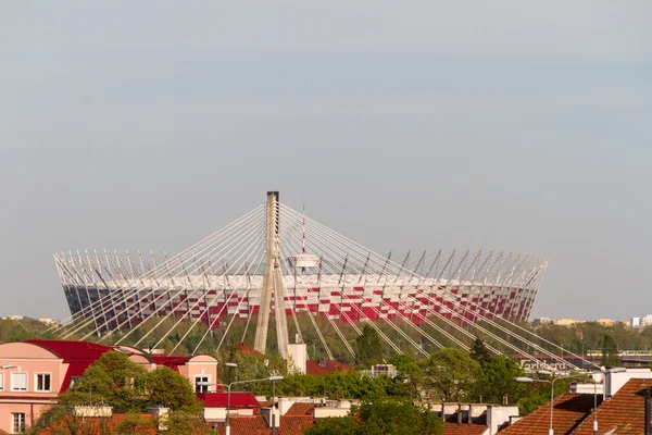 WARSAW - 25 DE ABRIL: Nuevo estadio nacional abierto en Varsovia 25 DE ABRIL —  Fotos de Stock