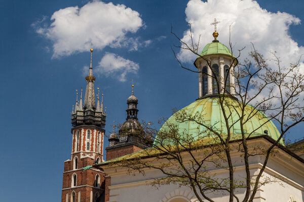 St. James Church on Main Square in Cracow, Poland
