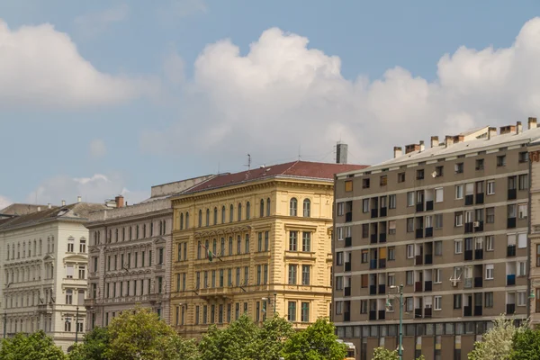 stock image Typical buildings 19th-century in Buda Castle district of Budape