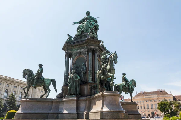 Maria theresia 纪念碑，在维也纳 — 图库照片