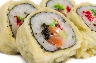 Japon mutfağı-Tempura Maki Sushi (Deep Fried sa ve yapılan rulo