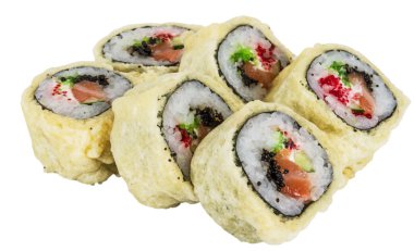 Japon mutfağı-Tempura Maki Sushi (Deep Fried sa ve yapılan rulo