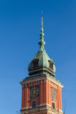 Varşova, Polonya. eski şehir - ünlü royal castle. UNESCO dünya onu