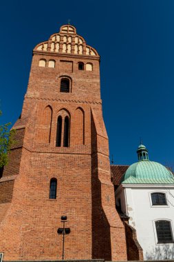 Gothic style architecture of the St. Mary's Church clipart