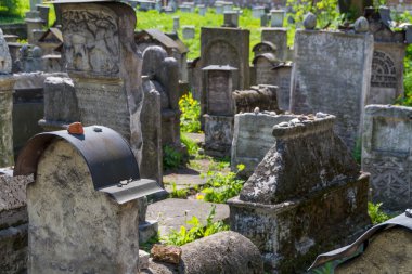 bir Yahudi Mezarlığı kurmak remuh mezarlıktır Krakow, Polonya,