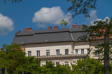 tipik binalar 19. yüzyıl budape buda castle bölgesinde