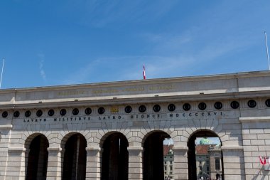 Viyana heldentor - giriş hofburg ve heldenplatz, Avusturya