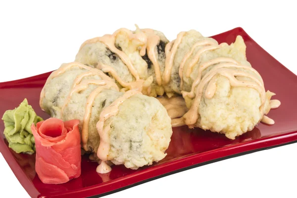 Japán konyha-Tempura Maki Sushi (Deep Fried Roll készült sa — Stock Fotó