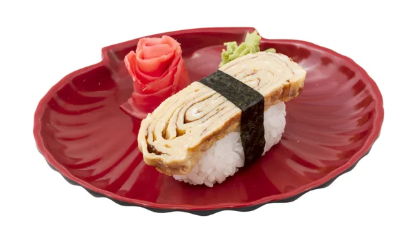 Тамаго (омлет) суши — стоковое фото