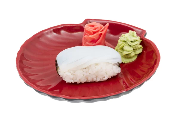 Japán tintahal-sushi — Stock Fotó