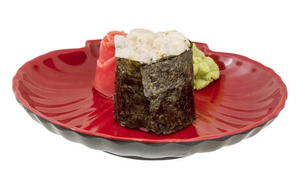 Japanse squid sushi — Stockfoto