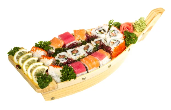 stock image Set of sushi and rolls