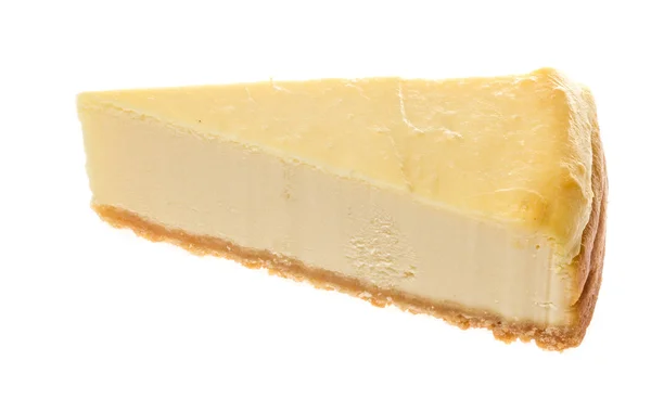 Cheesecake απομονωμένο σε λευκό φόντο — Φωτογραφία Αρχείου