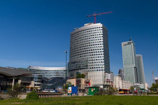stock image Warsaw skyline with warsaw towers