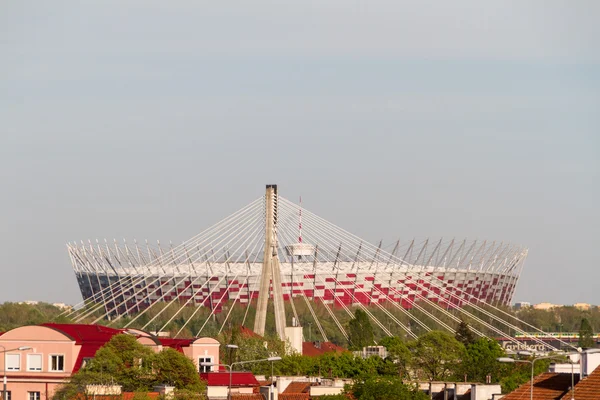 WARSAW - 25 DE ABRIL: Nuevo estadio nacional abierto en Varsovia 25 DE ABRIL —  Fotos de Stock